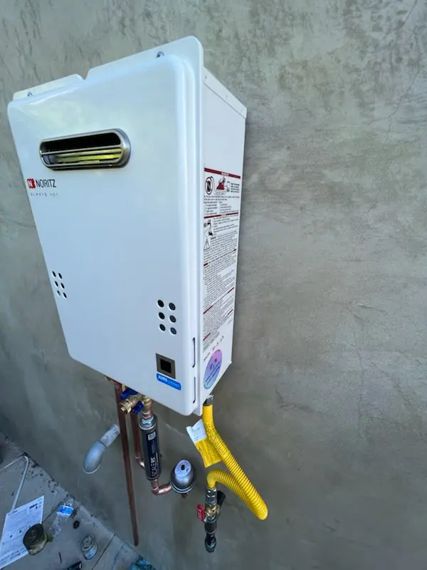 Tankless water heater installation for Phillips homes